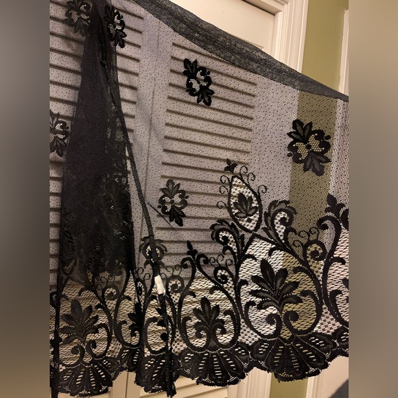 Medium Sheer Lace Black Cardigan - Picture 7 of 8